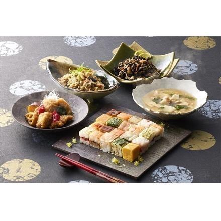 【eギフト】378:「梅の花」 なみはや寿司と和惣菜4種4袋セット