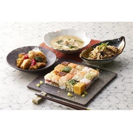 【eギフト】377:「梅の花」 なみはや寿司と和惣菜3種3袋セット