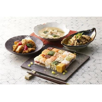 377:「梅の花」 なみはや寿司と和惣菜3種3袋セット