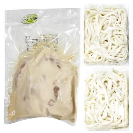 【eギフト】345:香川　オリーブ豚 豆乳鍋 2人前