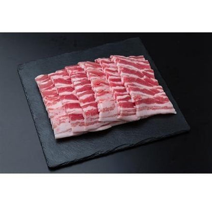 【eギフト】317:山形県食肉公社認定 山形豚 バラ焼肉（500g）