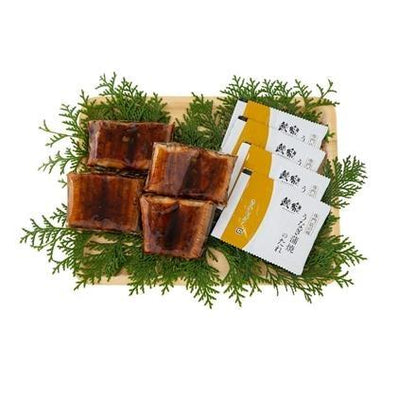 23:「鰻楽」 うなぎ蒲焼切り身50g×4、山椒付たれ×4