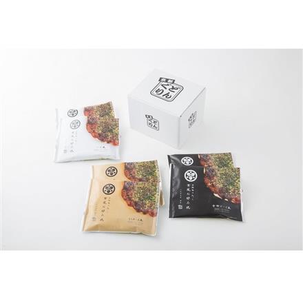 309:「京都どんぐり」 京野菜の入った京風お好み焼きセット(3種・計6枚)