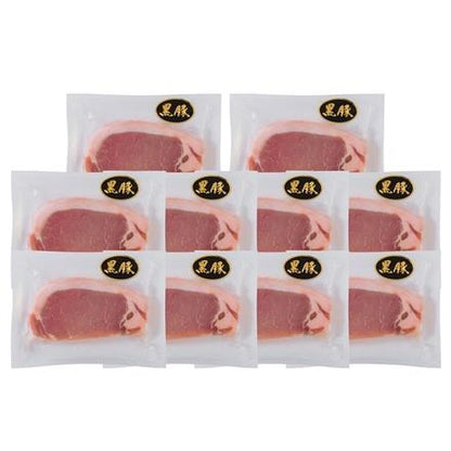 128:鹿児島県産黒豚使用ロースステーキ用　　60g（個包装）×10
