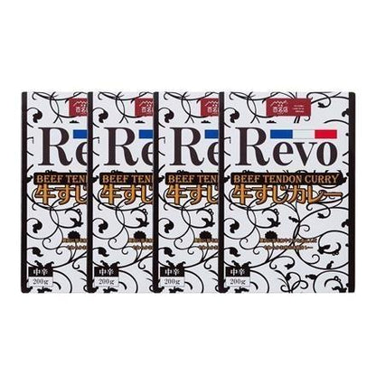 【eギフト】316:大阪 「洋食Ｒevo」 和牛すじカレー（レトルト・4箱)